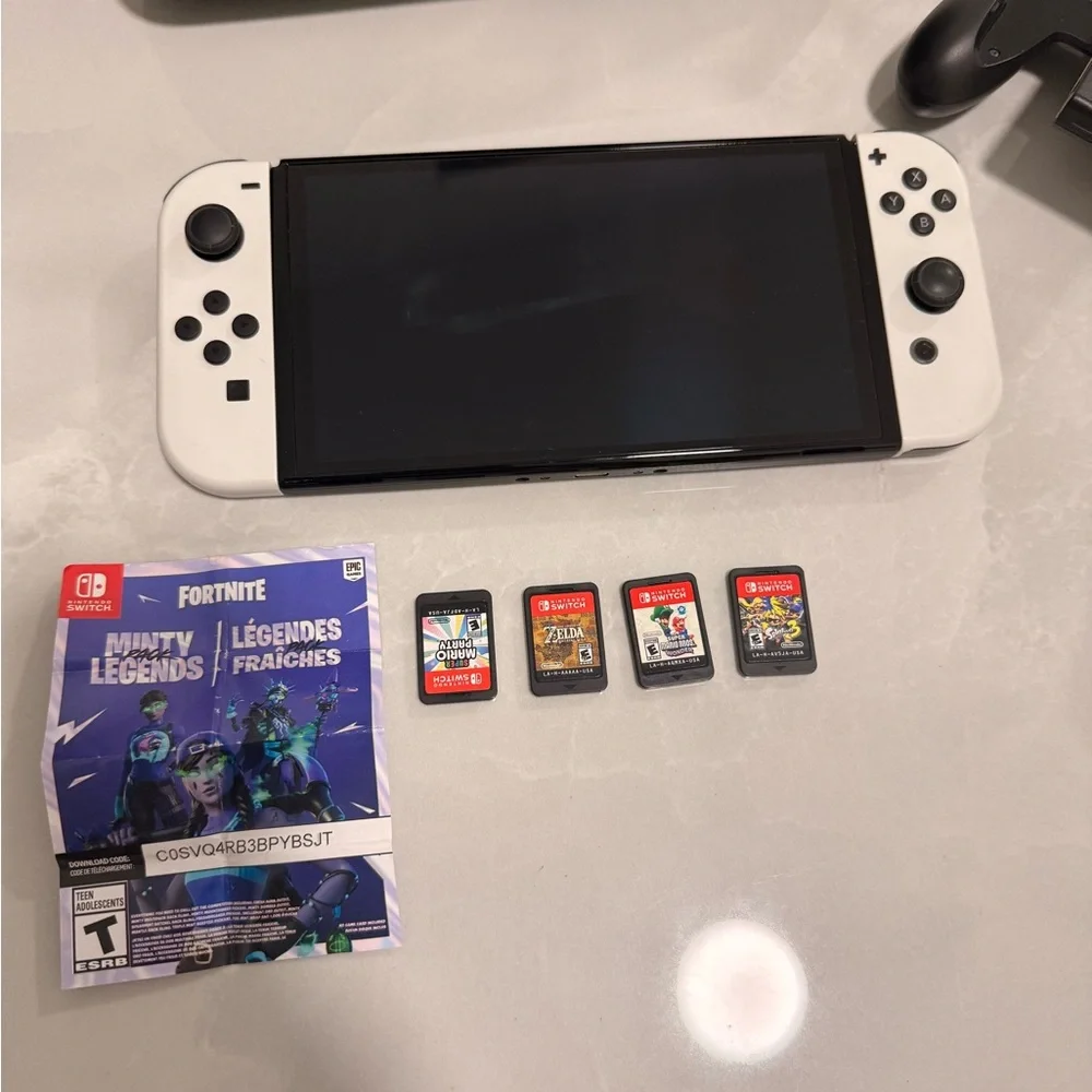 Nintendo Switch OLED Console - Black and White